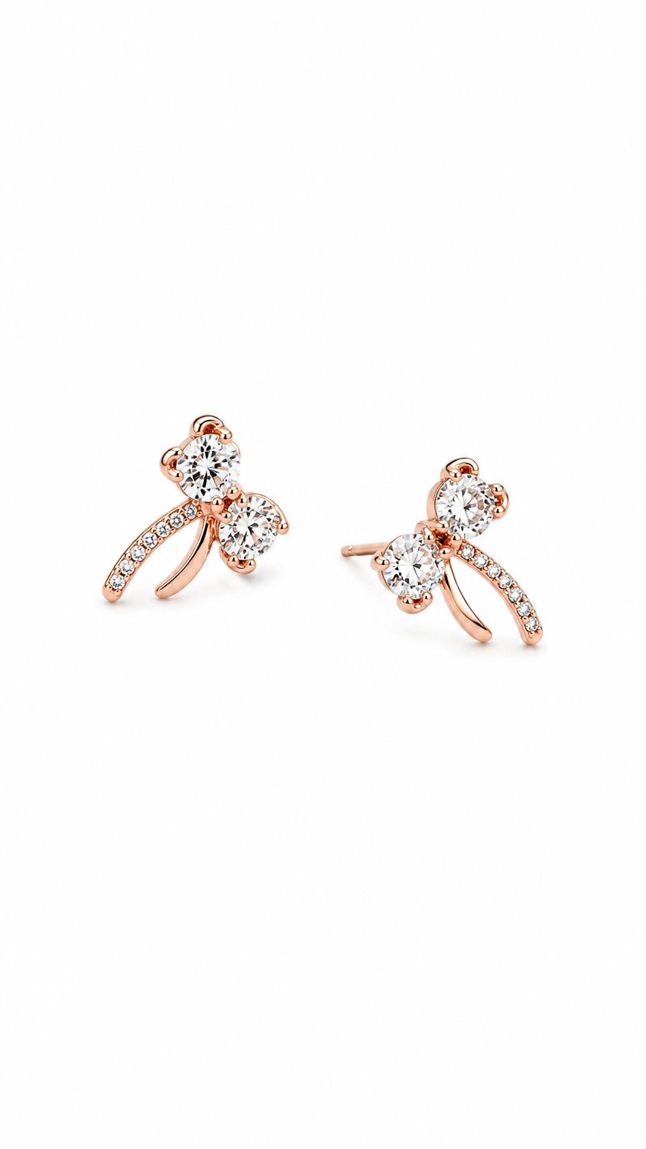 Lumi Bow Diamond Studs