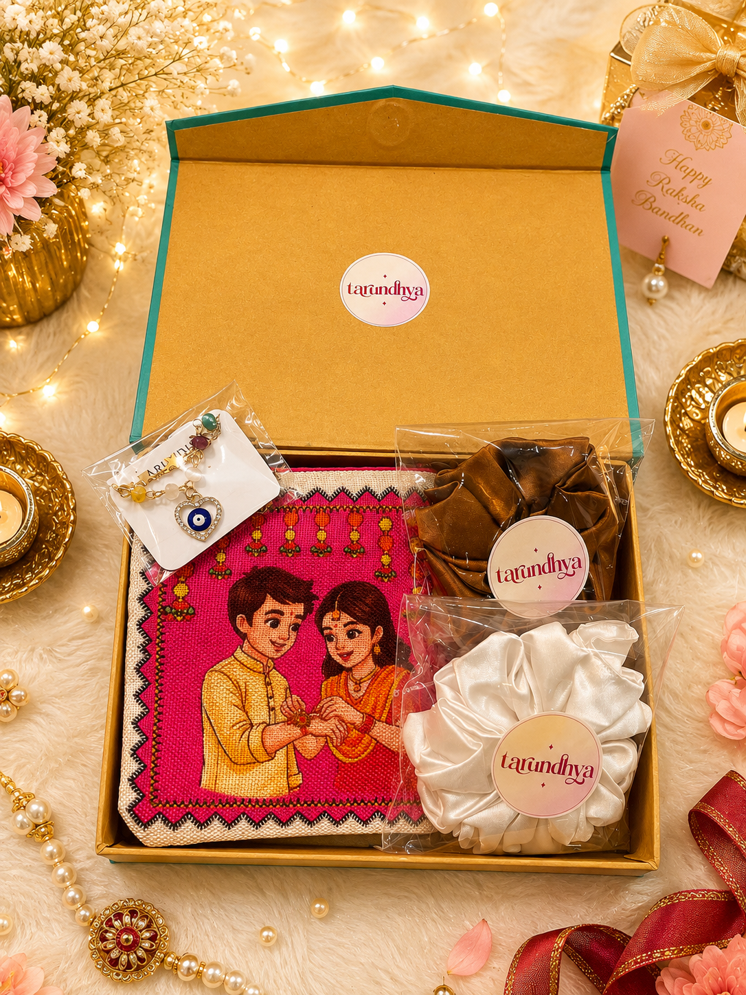 Raksha Bandhan Gift Hamper - Festive Sibling Love Gift Set