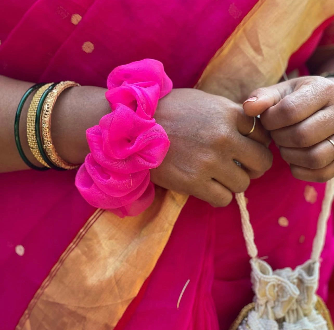 Rani Pink Scrunchie