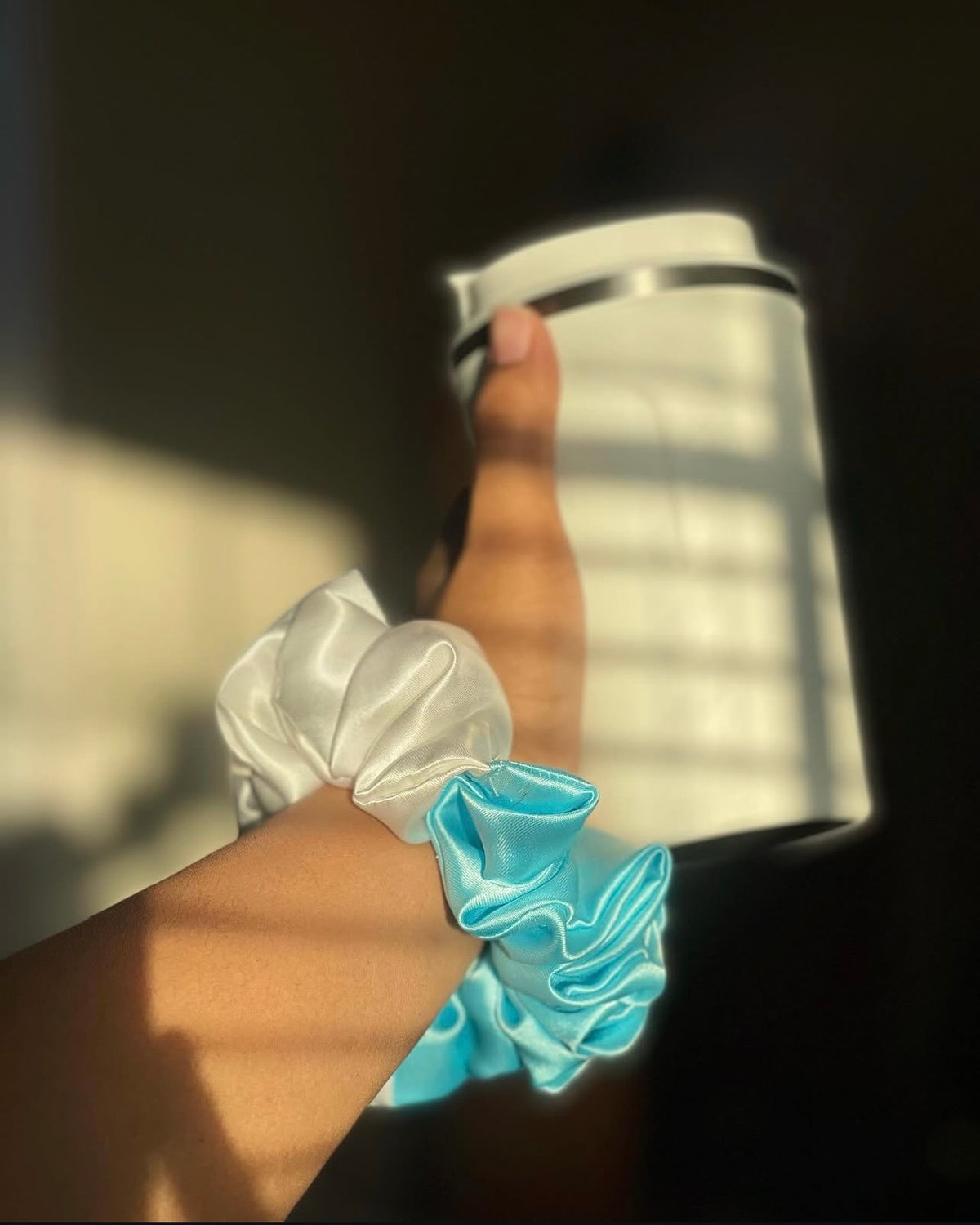 Ocean Cloud Satin Scrunchie 💙☁️
