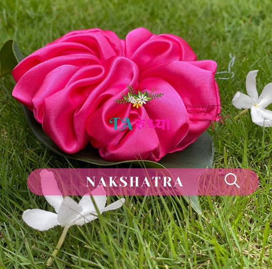 Hot Pink Pop Satin Scrunchie 💗✨