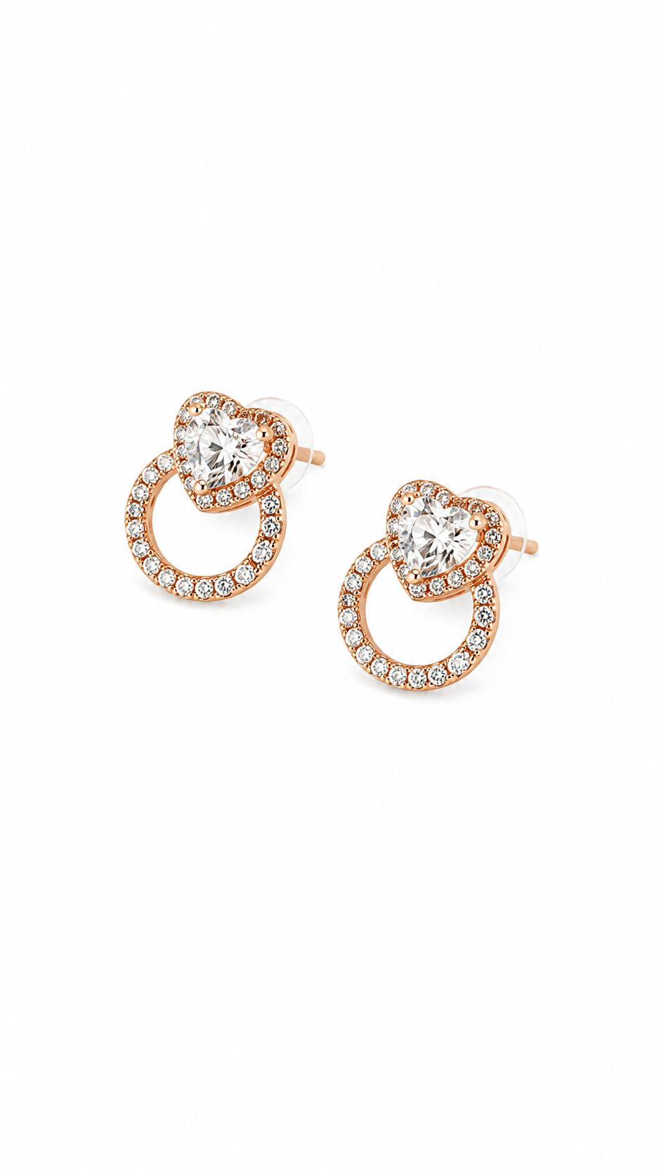 Lovelace Heart Drop Earrings