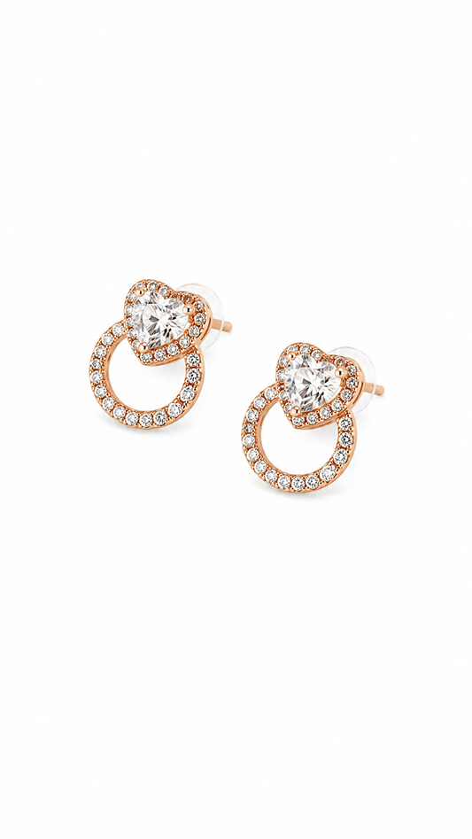 Lovelace Heart Drop Earrings