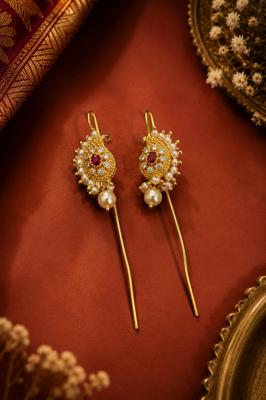 Rajwada Pearl Dangles