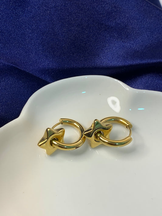 Celeste Star Hoops