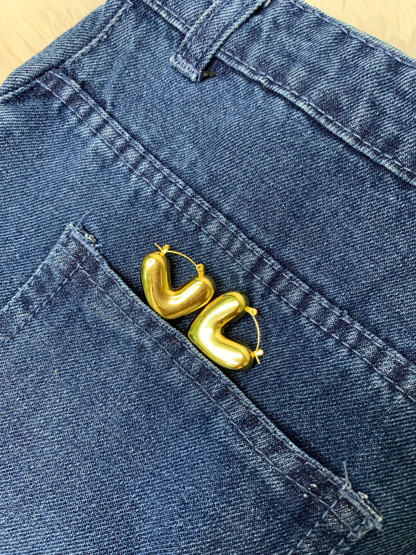 Heart Hoops - Anti Tarnish