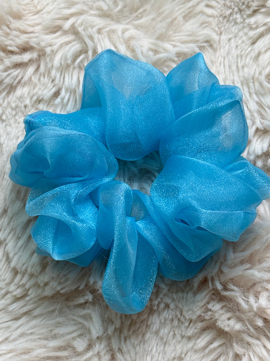 Blue Lagoon Organza Scrunchie 🩵🫧